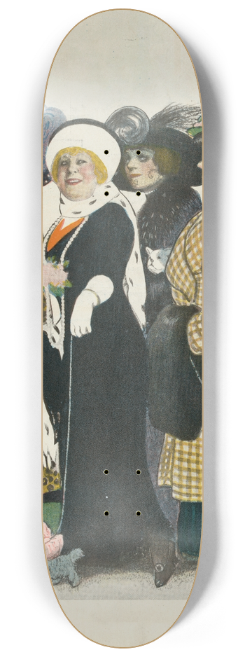William Ely Hill - The chain-gang 8.25 inch art skate deck
