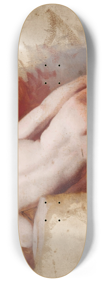 William Etty - Seated female nude study 8.25 inch art skate deck