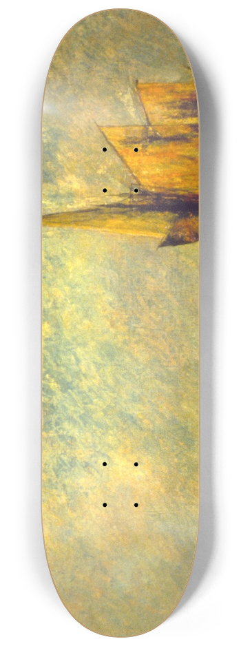 William Gedney Bunce - Sunset, San Giorgio, Venice 8.25 inch art skate deck