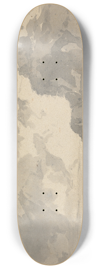 William Gilpin - Sketch with a Castle on a Mountaintop 8.25 inch art skate deck