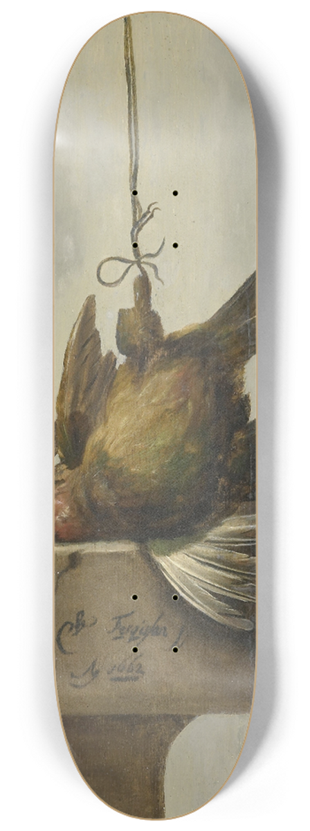 William Gouw Ferguson - Still Life with Birds 8.25 inch art skate deck