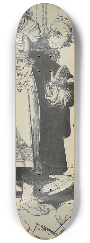 William Heath Robinson - Many Are At This Day 8.25 inch art skate deck