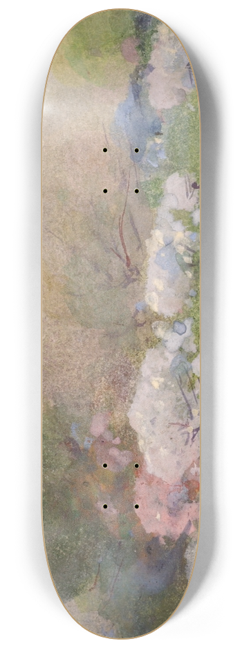William Henry Holmes - Cherry Blossoms 8.25 inch art skate deck