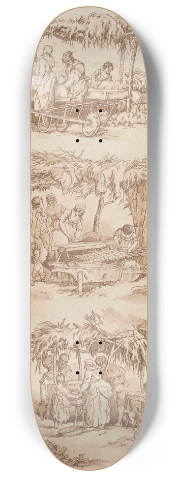 William Henry Pyne - Brickmakers 8.25 inch art skate deck