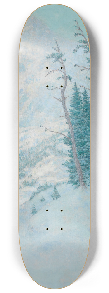 William Henry Singer - Landscape 8.25 inch art skate deck