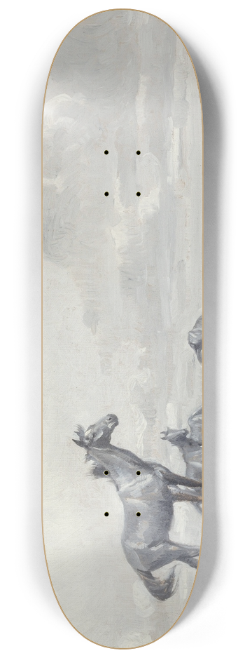 William Herbert Dunton - He Roamed the Open Range 8.25 inch art skate deck
