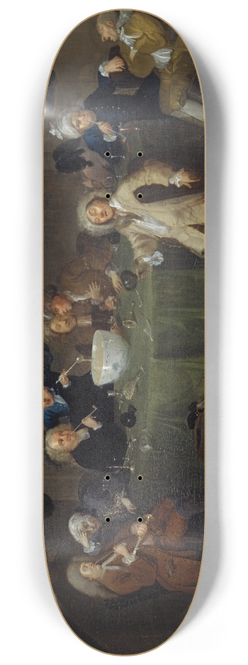William Hogarth - A Midnight Modern Conversation 8.25 inch art skate deck