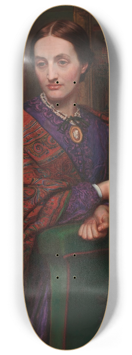William Holman Hunt - Fanny Waugh Hunt 8.25 inch art skate deck