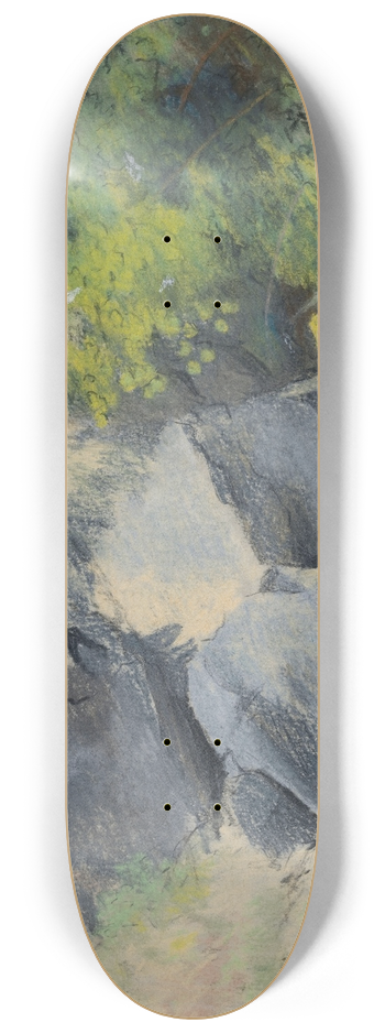 William Howis junior - Rocks and Foliage 8.25 inch art skate deck