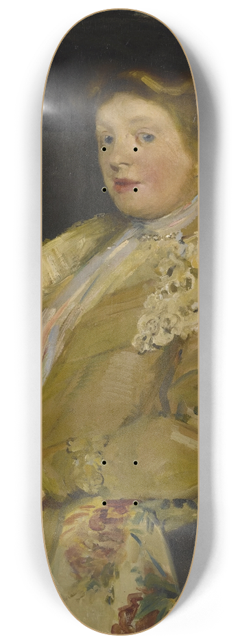 William James Glackens - Alice Mumford 8.25 inch art skate deck