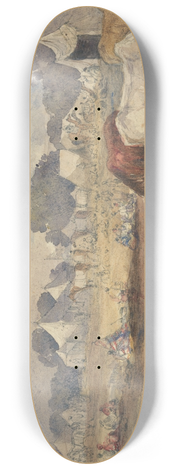 William James Mller - An Eastern Encampment 8.25 inch art skate deck