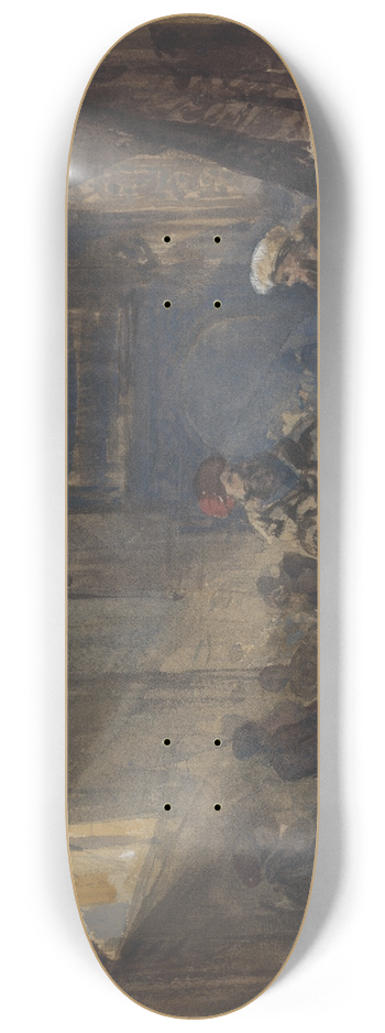 William James Mller - Cairo Bazaar 8.25 inch art skate deck