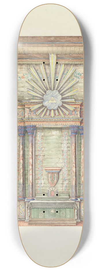 William Kieckhofel - Decorations on Reredos and Sanctuary Walls 8.25 inch art skate deck