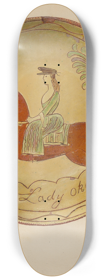 William L. Antrim - Pie Plate 8.25 inch art skate deck