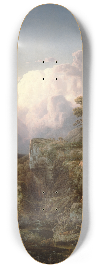 William Louis Sonntag - Mountain Landscape 8.25 inch art skate deck