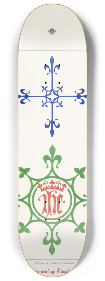 Augustus Pugin - Crosses for marking Altar Linen 8.25 inch art skate deck