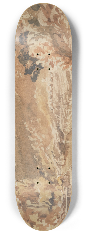 William Marshall Cooper - Coal mine and Brunnerton, River Grey 8.25 inch art skate deck