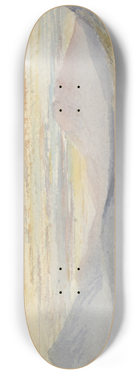 William Mathew Hodgkins - View from Maori Kaik, looking up Otago Harbour 8.25 inch art skate deck