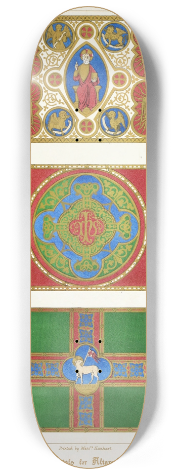Augustus Pugin - Embroidered Frontals for Altars 8.25 inch art skate deck