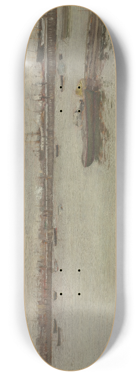 William Merritt Chase - Gray Day on the Bay 8.25 inch art skate deck