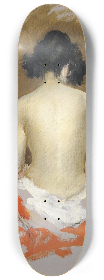 William Merritt Chase - Nude 8.25 inch art skate deck