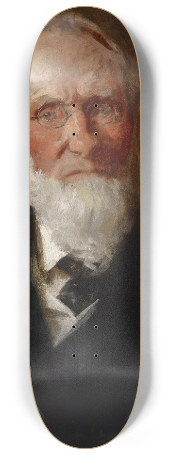 William Merritt Chase - Portrait of My Father (David Hester Chase) 8.25 inch art skate deck