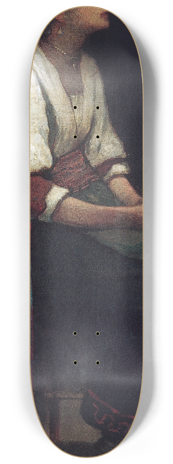 William Morris Hunt - Italian Girl 8.25 inch art skate deck