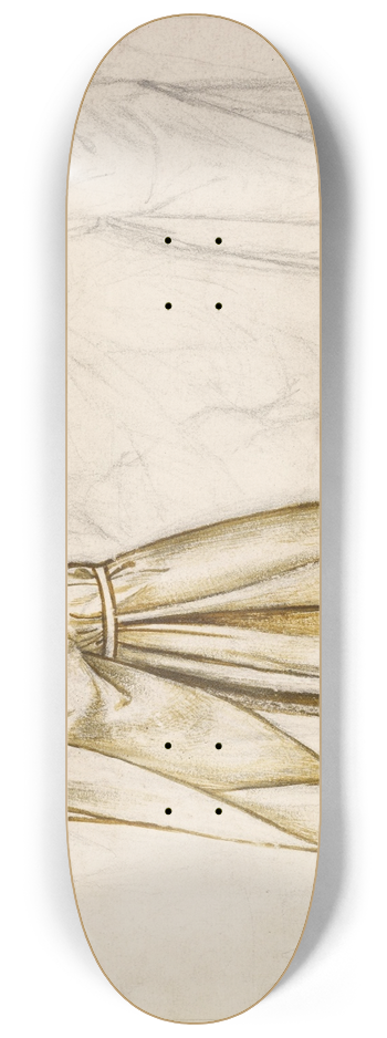 William Morris - Study for Composition  possibly for Tristram and Iseult 8.25 inch art skate deck