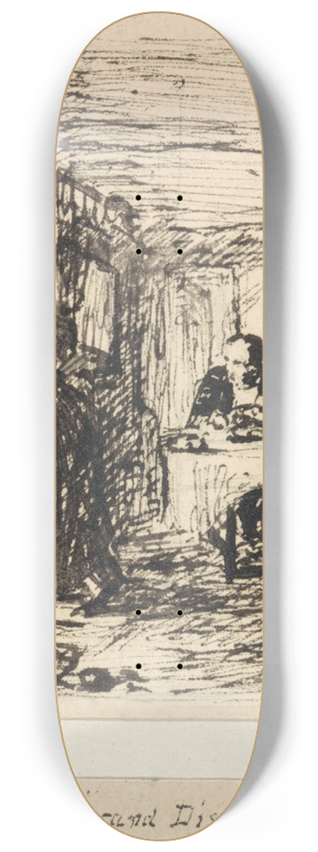 William Mulready - Denial and Disappointment 8.25 inch art skate deck