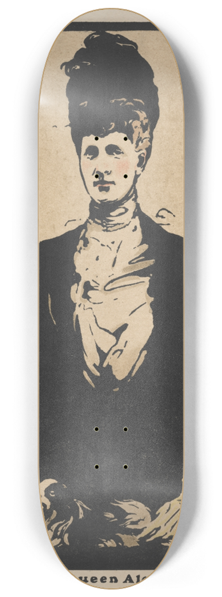 William Nicholson - H. M. Queen Alexandra 8.25 inch art skate deck
