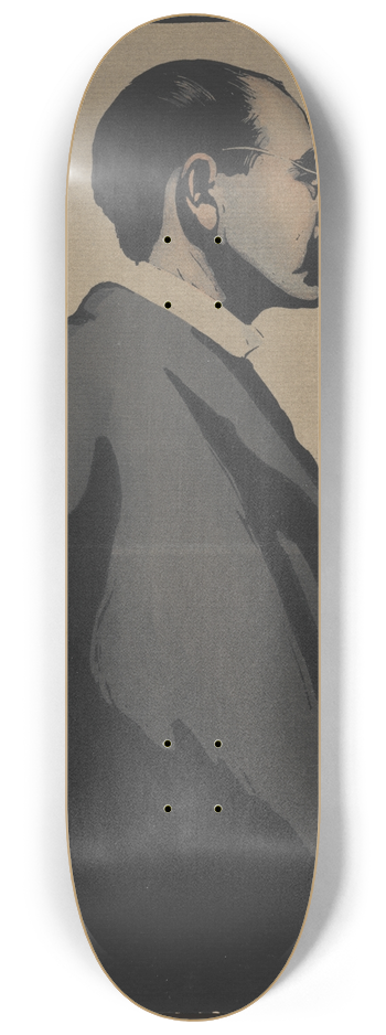 William Nicholson - Rudyard Kipling 8.25 inch art skate deck