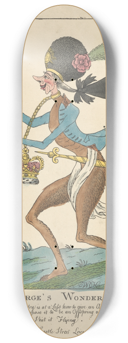 William O'Keefe - Farmer Georges Wonderful Monkey 8.25 inch art skate deck