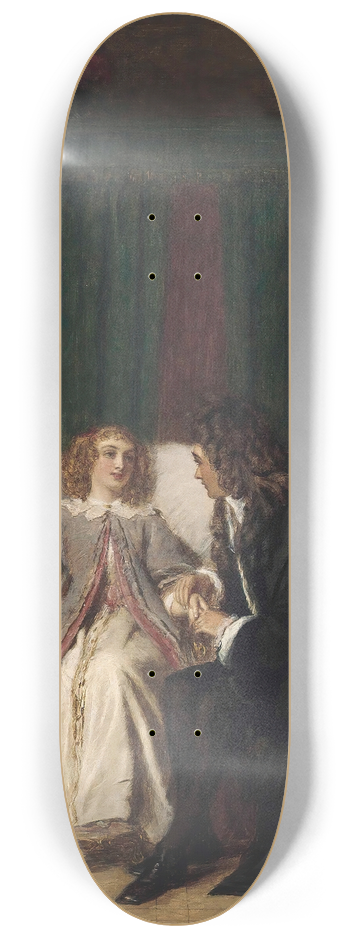 William Powell Frith - La malade imaginaire 8.25 inch art skate deck