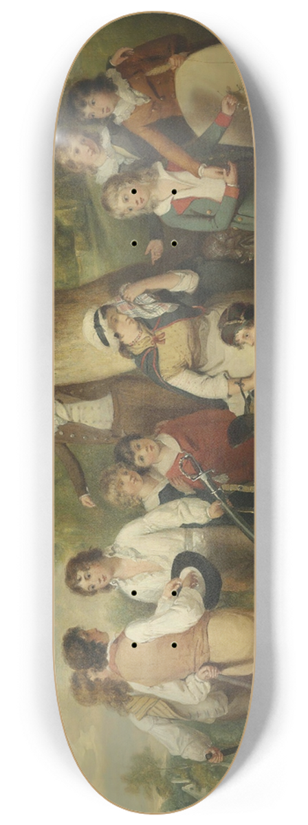 William Redmore Bigg - Generous Schoolboys (The Collection For A Soldiers Widow) 8.25 inch art skate deck