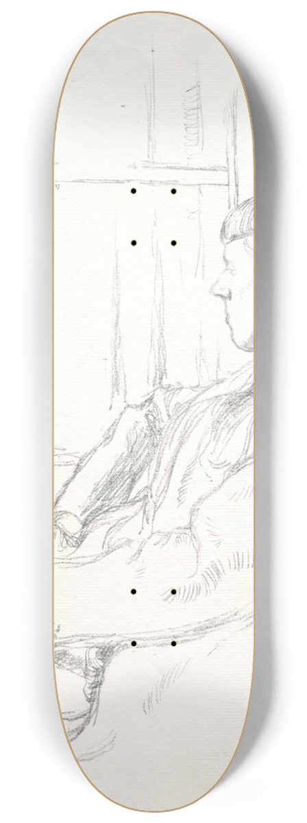 William Rothenstein - Aubrey Vincent Beardsley 8.25 inch art skate deck