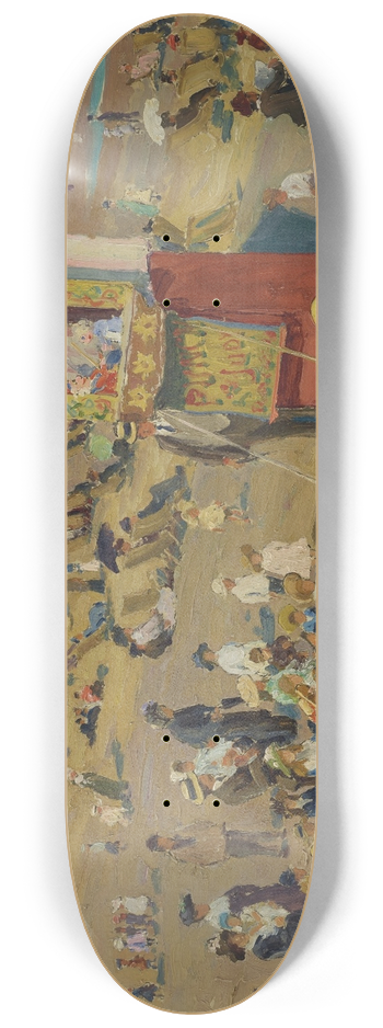 William Samuel Horton - Punch and Judy on the Beach 8.25 inch art skate deck