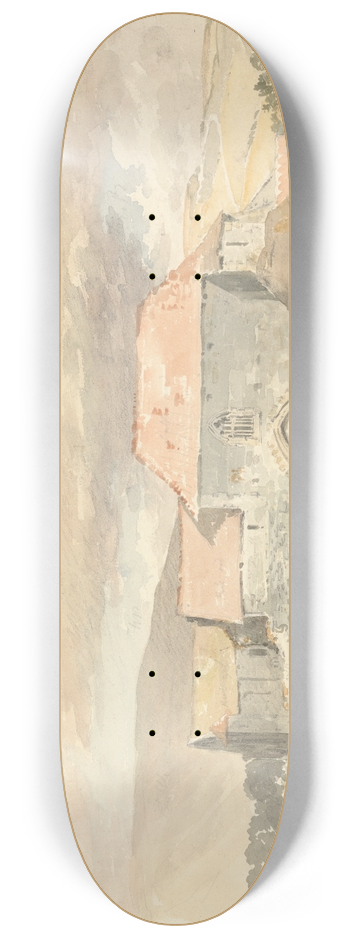 William Sawrey Gilpin - Priory At Dover 8.25 inch art skate deck