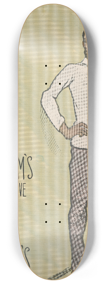 William Sergeant Kendall - Robert Blums great decorative painting in January Scribners 8.25 inch art skate deck