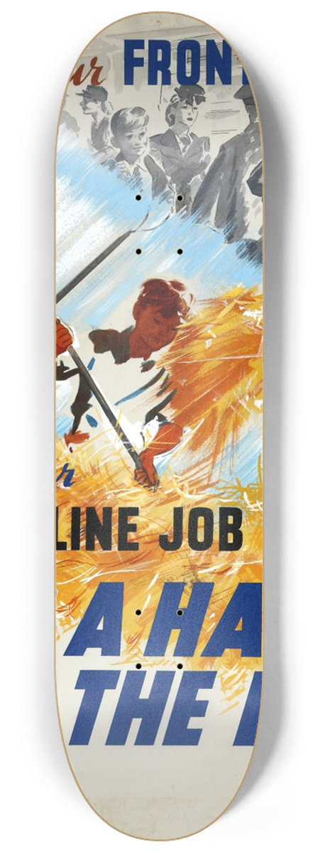 William Showell - Whatever your front line job, this is your second line job. Lend a hand on the land 8.25 inch art skate deck