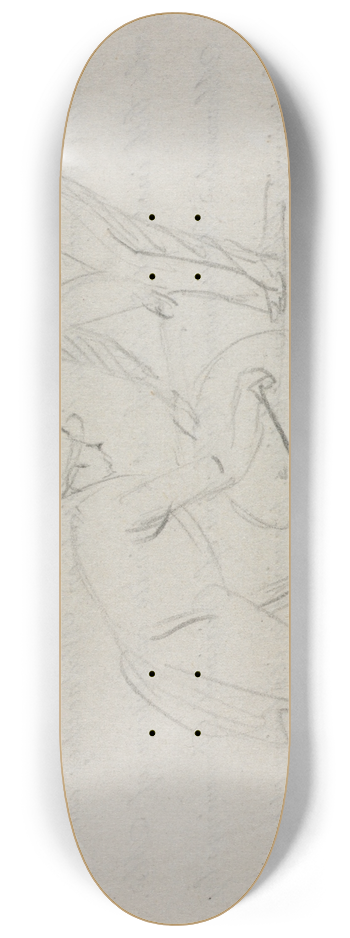 William Sidney Mount - Grinding the Axe 8.25 inch art skate deck