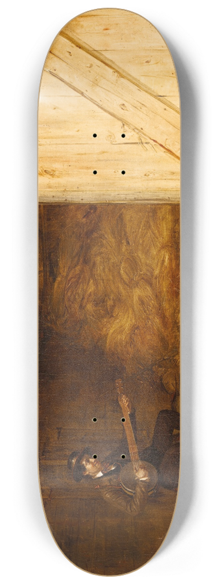 William Sidney Mount - The Banjo Player 8.25 inch art skate deck
