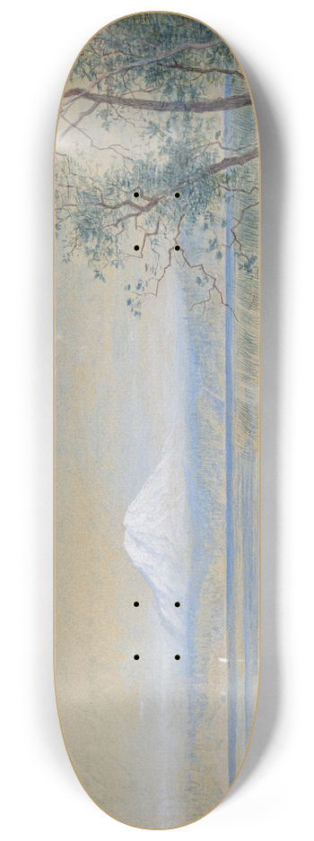 William Stanley Haseltine - Mount Tacoma 8.25 inch art skate deck