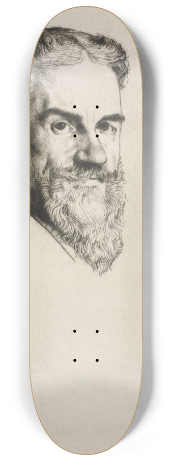 William Strang - George Bernard Shaw 8.25 inch art skate deck