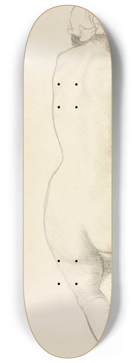 William Strang - Reclining Nude 8.25 inch art skate deck