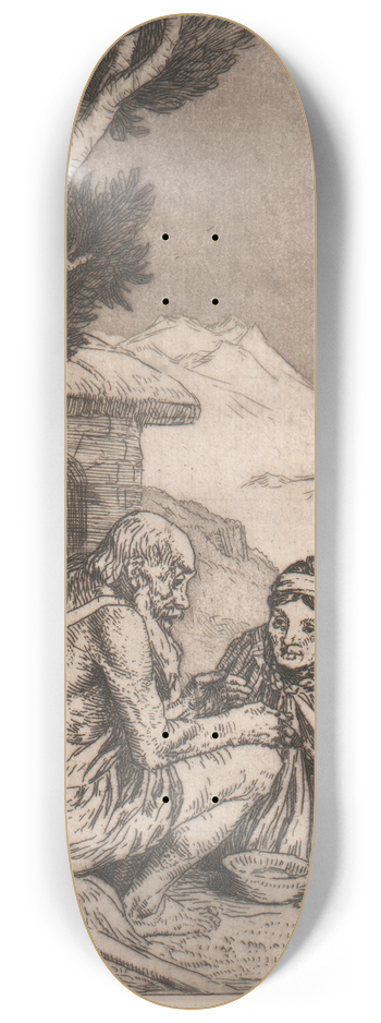 William Strang - The Miracle of Purun Bhagat 8.25 inch art skate deck