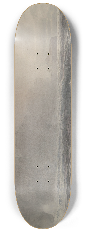 William Trost Richards - Sea andCliffs 8.25 inch art skate deck