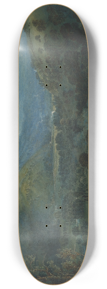 William Turner of Oxford - Dawn in the Valleys of Devon 8.25 inch art skate deck