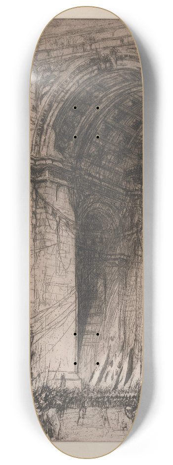 William Walcot - Arc de Triomphe, Paris 8.25 inch art skate deck