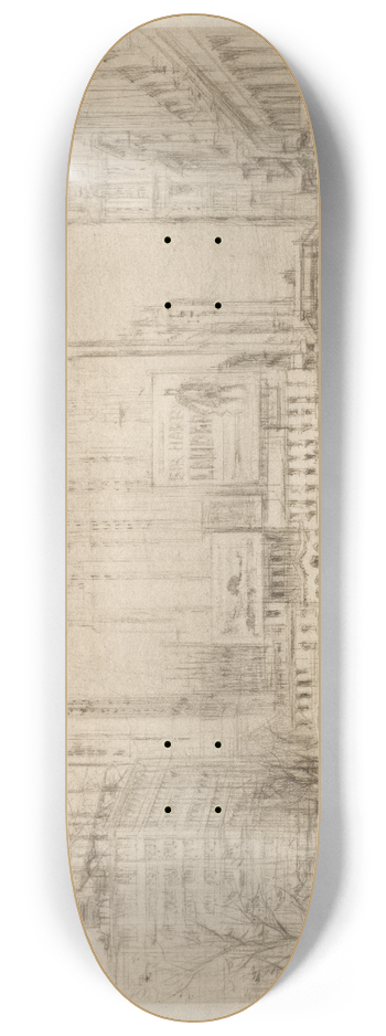 William Walcot - Forty-second Street NY 8.25 inch art skate deck