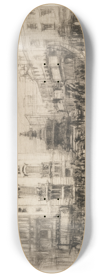 William Walcot - Piccadilly Circus (with Criterion Theatre) 8.25 inch art skate deck